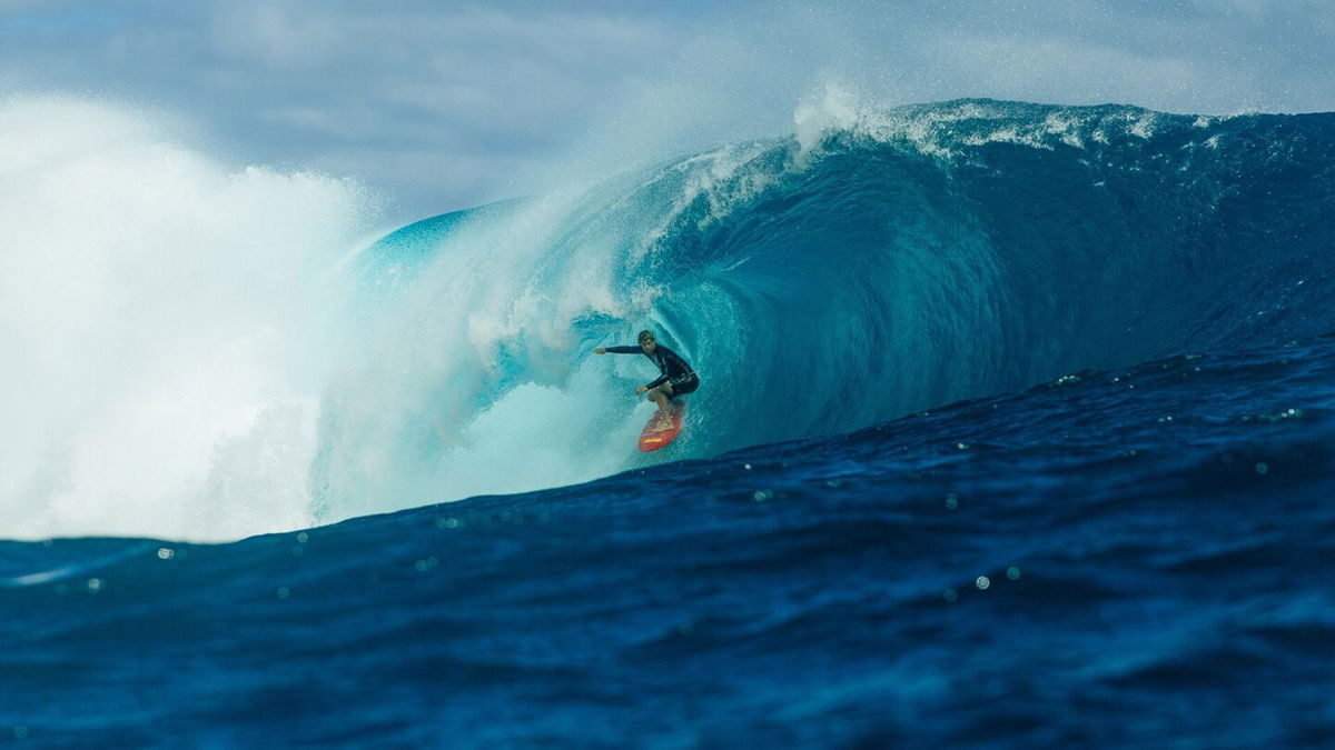 John John Florence inside the barrel of a wave