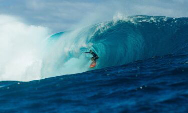 John John Florence inside the barrel of a wave