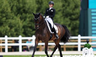 Jessica von Bredow-Werndl and horse TSF Dalera BB of Team Germany compete in the Dressage Grand Prix Team and Individual Qualifier on day five of the Olympic Games Paris 2024 at Chateau de Versailles on July 31