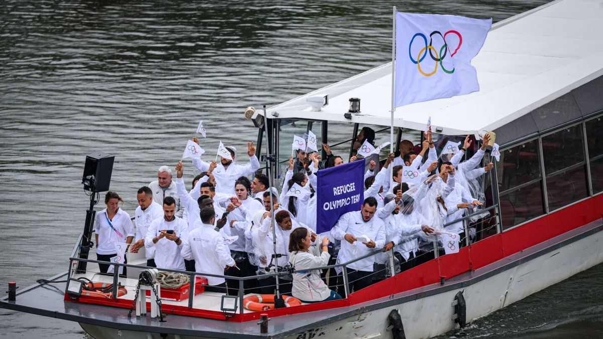 The Refugee Olympic Team at the Opening Ceremony