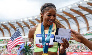 Gabby Thomas at the 2024 U.S. Track and Field Trials