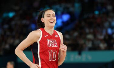 Breanna Stewart smiles vs. Nigeria