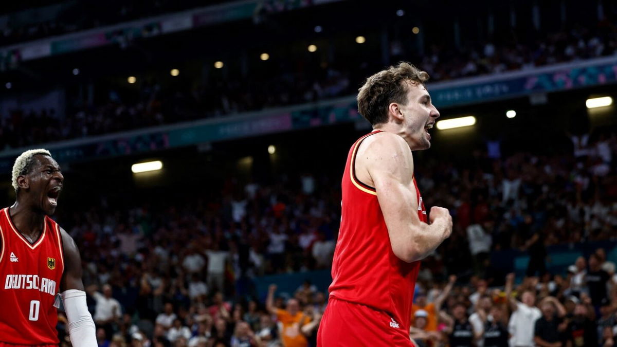 Franz Wagner celebrates vs. France