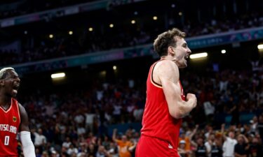 Franz Wagner celebrates vs. France