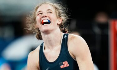 Sarah Hildebrandt smiles during the 2024 Paris Olympics