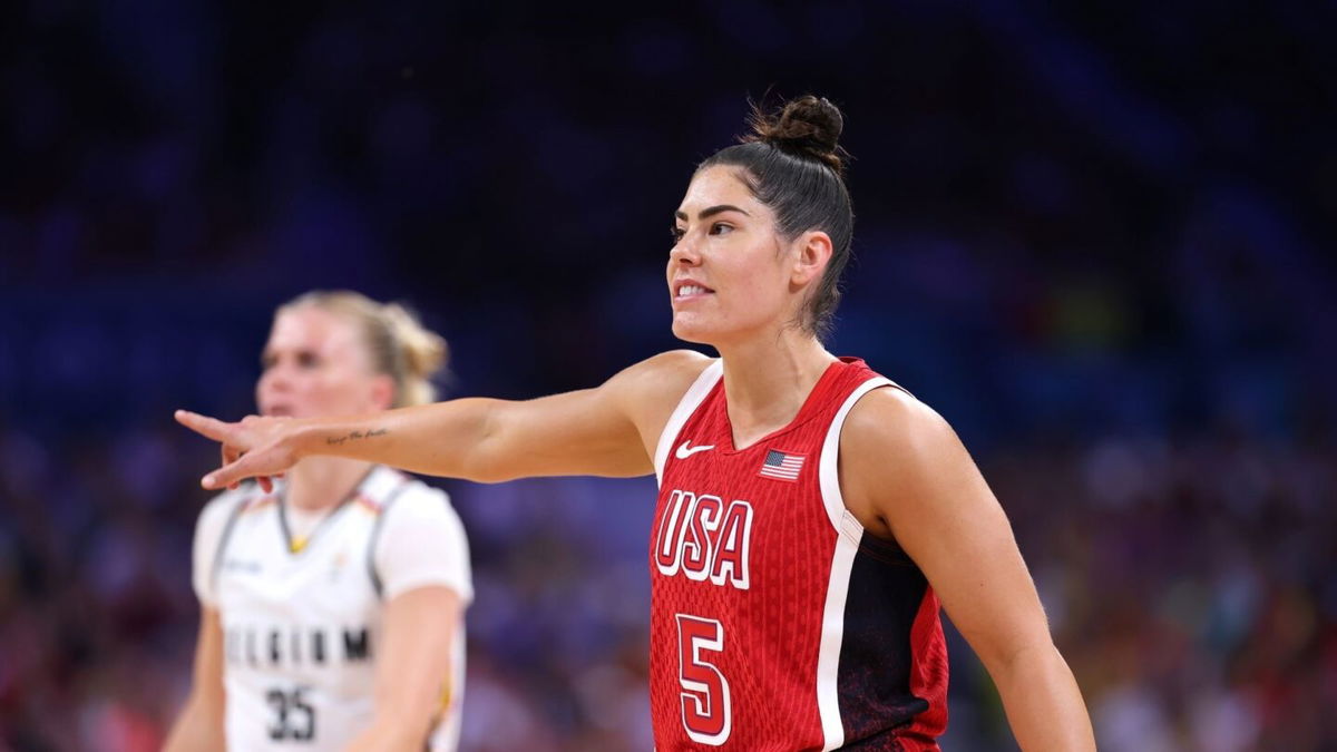 Kelsey Plum points during Belgium game