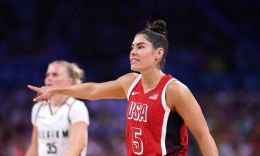 Kelsey Plum points during Belgium game