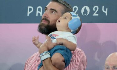 Michael Phelps and son Nico