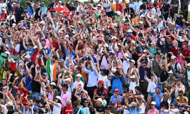 Fans at Olympic men's golf