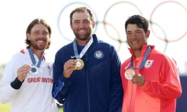 Medalists at Olympic men's golf