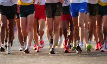 Race walkers compete in Paris