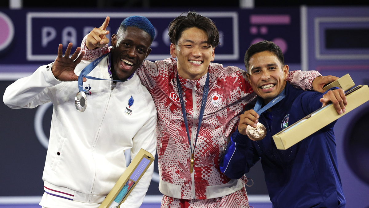 Canada's Phillip Kim (B-Boy Phil Wizard) won the first-ever men's breaking gold medal