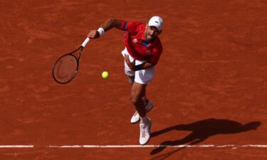 novak djokovic serving