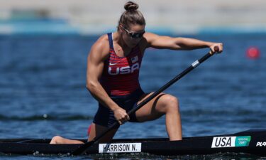 Nevin Harrison of the United States competes during the women's canoe single 200m semifinal 2 on day 13 of the Tokyo 2020 Olympics at Sea Forest Waterway on August 05