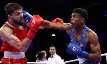 Omari Jones fights at the 2024 Paris Olympics