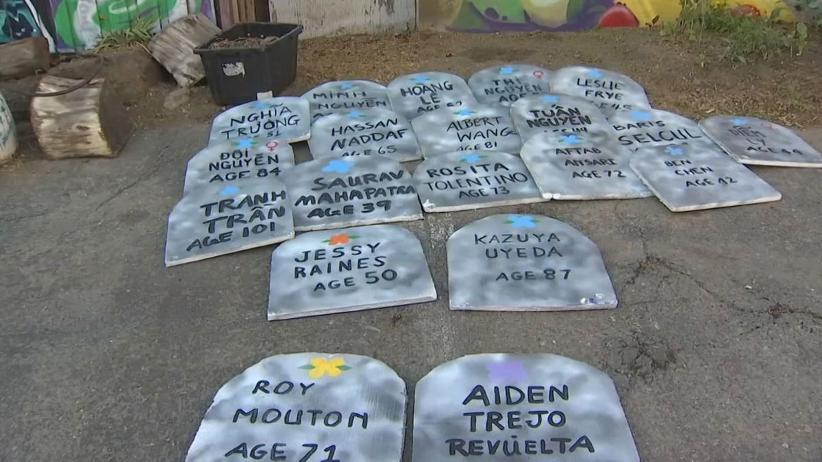 Tombstone Project creates headstones for the unhoused who died this