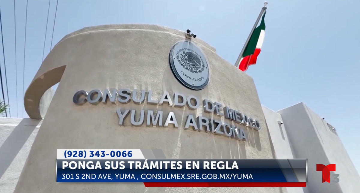 Regularice sus trámites con el Consuldado de México en Yuma