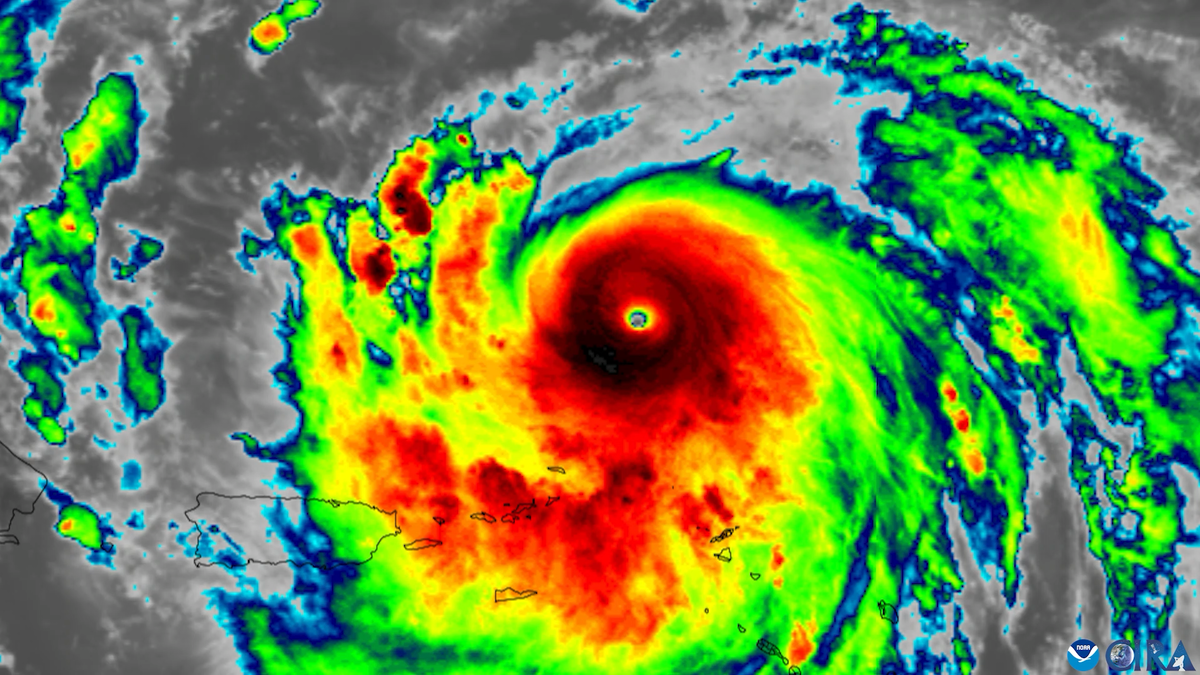 There are no tropical systems active anywhere in the Atlantic basin as the peak of the season approaches. Satellite image captured Monday afternoon.