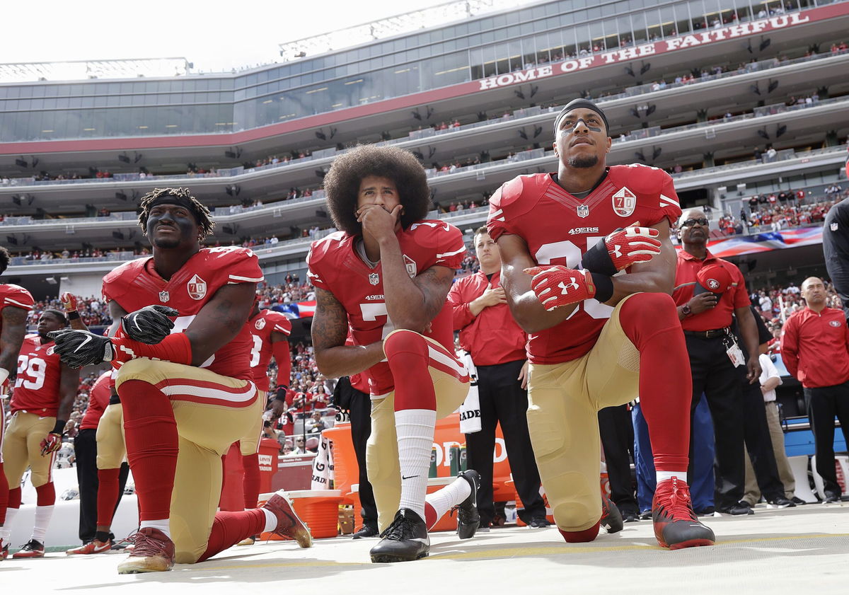 <i>Marcio Jose Sanchez/AP via CNN Newsource</i><br/>San Francisco 49ers outside linebacker Eli Harold