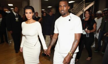 Kardashian (left) and West (right) pictured together in July 2012.