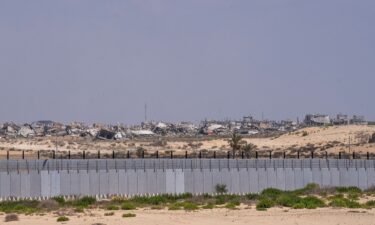 Gaza as seen from the border with Egyptian Rafah in August.