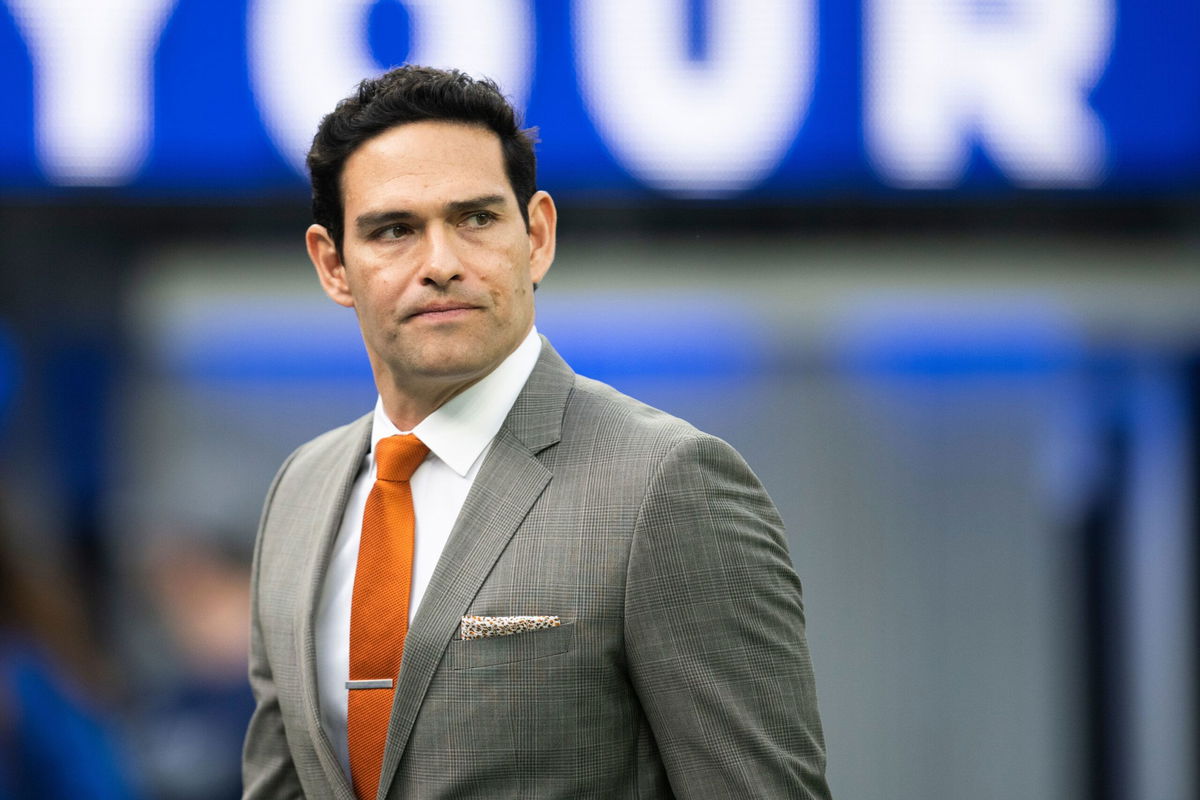 <i>Indianapolis Metropolitan Police Department via CNN Newsource</i><br/>A booking photo of former NFL quarterback and sports analyst Mark Sanchez.