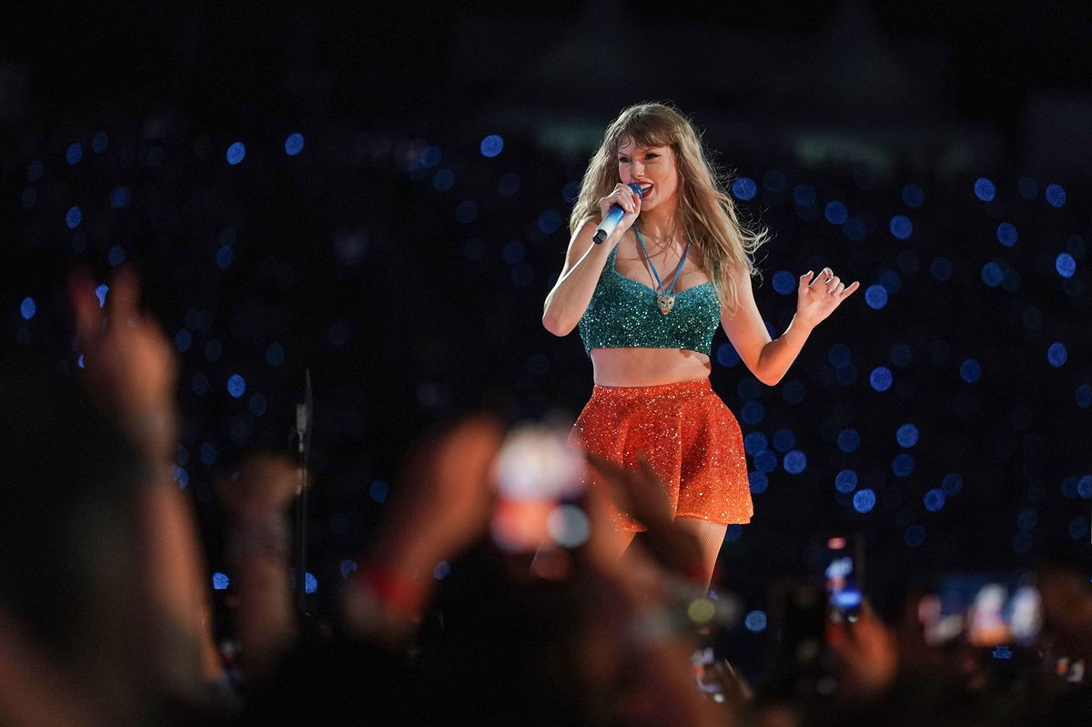 <i>Thomas Niedermueller/TAS24/Getty Images via CNN Newsource</i><br/>This is what the Eras Tour looks like.