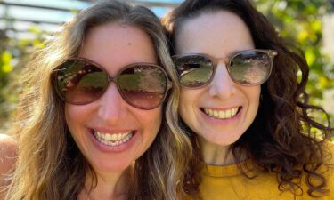 A hospital in India was the last place British movie trailer editor Charlotte Phillips (pictured right) expected to find love. But then she crossed paths with American Amy B. Scher (pictured left) in a hospital in Delhi and life was never the same again.