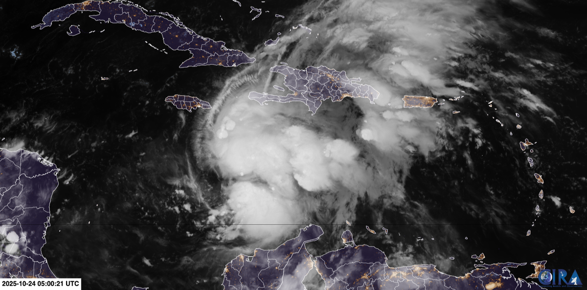 Tropical Storm Melissa's outer bands are already brushing Jamaica and western Haiti.