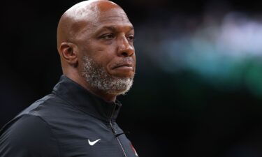 Portland Trail Blazers head coach Chauncey Billups looks on in a game against the Boston Celtics at TD Garden on March 5.