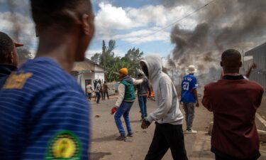People protest in the streets of Arusha