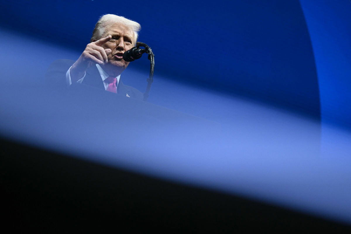 An apartment is seen damaged after a Russian attack on residential neighbourhood in Kyiv