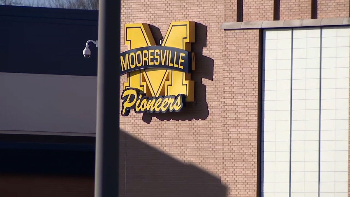 Moorseville High School in Indiana as seen in February.